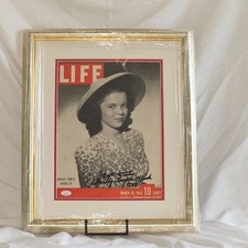 Shirley Tempe Black Signed Autographed Life Magazine 1942 JSA Certified RARE picture