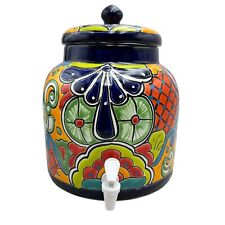 Talavera Beverage Dispenser Cute Mexican Pottery Folk Art Home Decor 14