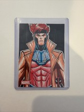2025 Topps Chrome Deadpool Gambit Sketch 1/1 by Art of Lucas 2015 picture