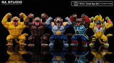 SA Studio Mega WCF Giant Ape Ozaru Resin Painted Statue - Vegeta Bardock 5 Set picture