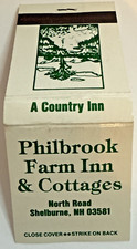 FULL UNSTRUCK VINTAGE Matchbook Philbrook Farm Inn & Cottages Shelburne NH picture