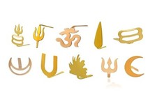 Golden Spiritual Charm Forehead Tilak/Teeka Puja Tool ( Pack of 10 pcs. ) picture