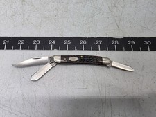 Vintage 1988 Case XX 63087 Stockman Jigged Delrin Handle Folding Pocket Knife picture