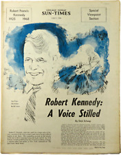 Chicago Sun-Times Newspaper JUNE 9 1968 ROBERT F KENNEDY Special Viewpoint Sect. picture