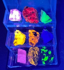 COMBO 365nm LONGWAVE UV LED Light & Ultraviolet Fluorescent Mineral Collection1 picture