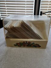 Vintage 1970’s McCall’s Recipe Card Collection Box w/ Recipes. Some Damage  picture