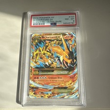 Pokemon Mega M Charizard EX 107/106 Secret Rare XY Flashfire 2014 Card PSA 8 picture