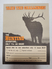 Vintage Petersen's Hunting Subscription Postcard picture