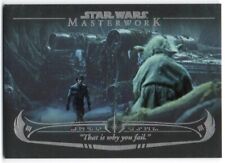 2020 Star Wars Masterwork The Wisdom of Yoda Foil WY-2 Yoda Luke Skywalker /299 picture