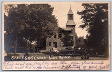 K32/ Lowville New York RPPC Postcard c1910 State Street School 507 picture