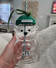 Original Starbucks Bearista Limited Edition Bear Glass Cold Cup picture
