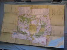 VINTAGE THE SOUTHWEST U.S. MAP AZ NM UT CO National Geographic October 1977 picture