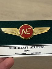 Rare Vintage Northeast Airlines Pilot Wings Badge Insignia Mid-Century Jet Age picture