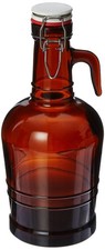 2 Liter Growler with Glass Handle- Amber picture