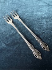 VTG Raphael ONEIDA Seafood Forks Distinction Deluxe HH Stainless pre owned picture