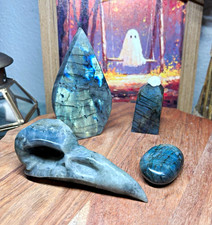 Flashy Labradorite 4pc Crystal Carving Set - High Quality picture