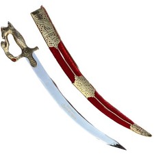 RED TEGA- INDIAN WEDDING TALWAAR, GROOM SWORD, UNIQUE COLLECTION picture