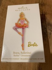 Hallmark Keepsake Ornament Barbie Brava Ballerina Pink Orange Tutu Dancing 2012 picture