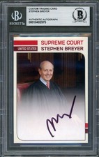 Stephen Breyer SIGNED Custom Card US Supreme Court Justice Auto BAS Wow picture