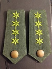 Vintage West German Police Epaulettes NOS RARE 4-Star Chief Commissioner Rank picture