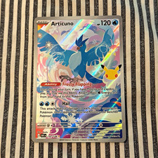 Pokemon Articuno 132/128 IR 30th Anniversary Celebration Illustration Rare NM picture