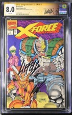 X-Force #1 CGC SS 8.0 Signed & Sketched Rob Liefeld Custom Label Cable Key - MCU picture