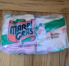 NOS Vintage Christmas Mardi Gras Santa Napkins 160Ct 1996 picture
