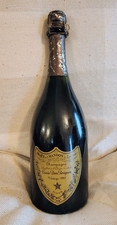 Dom Pérignon Vintage 1985 Champagne Bottle 750 mL Green Wine Bottle picture