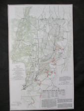 1983 Civil War Map Print - Battlefield of Chickamauga, Sept. 19, 1863 - FRAME IT picture