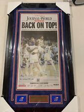 Kansas Jayhawks 2022 NCAA Natinal champs Lawrence Journal World newspaper framed picture