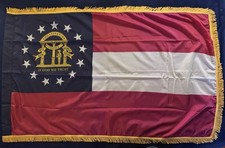 (OEF) 108 CAVALRY 48th IBCT Task Force (Rough Riders) GEORGIA STATE BATTLE FLAG picture