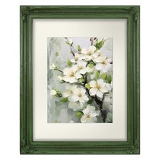 SIMONS SHOP 11x14 Picture Frame Matted 8x10 Distressed Green Rustic picture