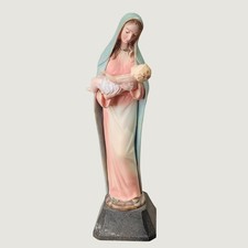 Vintage Madonna & Child Baby Jesus Figurine Made in Italy Religious Statue 6.5