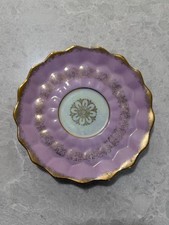 **VINTAGE** Very Fine China Royal Halsey saucer, Pink & Gold - Excellent picture