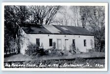 Bentonsport Iowa IA Postcard RPPC Photo Old Mormon House Built 1846 Vintage picture