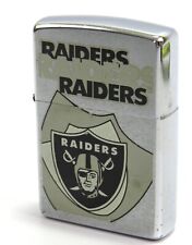 Zippo Oakland Raiders Shield Graphic Lighter, Year 2000, Read Condition picture