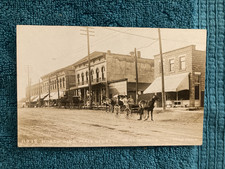 RPPC Parma Michigan Downtown Horse & Buggy Pesha Photo Unposted c1910 picture
