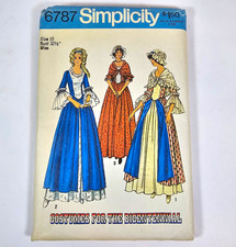 Vintage 1974 Simplicity 6787 – Colonial Bicentennial Costume Pattern Uncut picture
