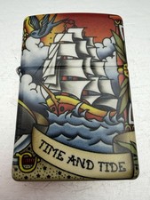 2023 Nautical Tattoo Wrap Around Zippo Lighter New picture