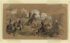 Photo:American Civil War Cavalry Charge 1860s Alfred Rudolph Waud picture