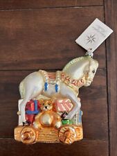 Christopher Radko Rock and Roll Hobby Horse 5” Christmas Ornament READ picture