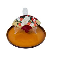 vtg asian style trinket box & tray Lacquered Mcm decor Japan picture