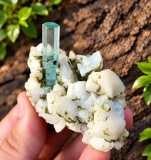57 Gram Blue Aquamarine Crystals Specimen From Pakistan picture
