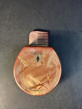 Circa 1920’s Fuller Celluloid Compact with Comb 2” Art Deco picture