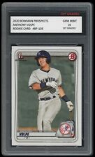 ANTHONY VOLPE 2020 BOWMAN PROSPECTS Topps 1ST GRADED 10 MLB ROOKIE CARD YANKEES picture