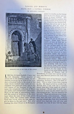 1889 Africa Tangier and Morocco illustrated picture
