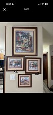 Home Interiors brand vintage Kitchen wall art 4 piece set picture