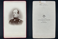 Berlin, Général von Werder vintage cdv albumen print.Le comte Karl Friedrich  picture