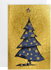easykart labels 16 Christmas Greeting Cards with Gold Foiling Embossing with... picture