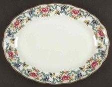 Royal Doulton Floradora Gold Oval Serving Platter 555231 picture
